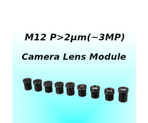 M12 Camera Lens Module for Ø6.7mm(≤1/2.7"), 2µm(~2MP,3MP) Sensor