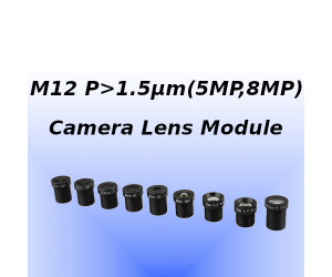 M12 Board Camera Lens for Ø6.7mm(≤1/2.7"), 1.5µm(~5MP,8MP)Sensor